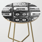 Something Nostalgic - black and white #decor #society6 #buyart Side Table Gallery Image 2