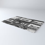 Something Nostalgic - black and white #decor #society6 #buyart Rug Gallery Image 3