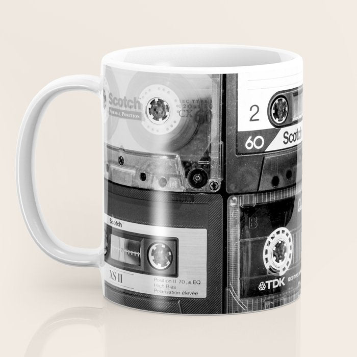 Something Nostalgic - black and white #decor #society6 #buyart Coffee Mug Gallery Image 3