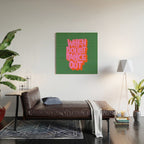 Dance It Out Pink And Green Wood Wall Art Gallery Image 2