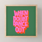 Dance It Out Pink And Green Mini Art Print Gallery Image 1