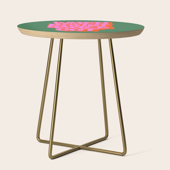 Dance It Out Pink And Green Side Table Gallery Image 1