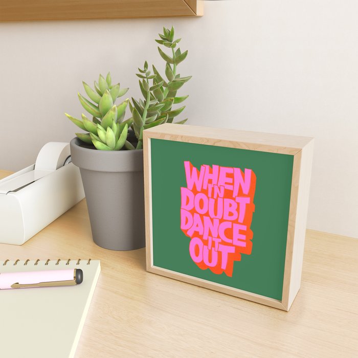 Dance It Out Pink And Green Mini Art Print Gallery Image 2