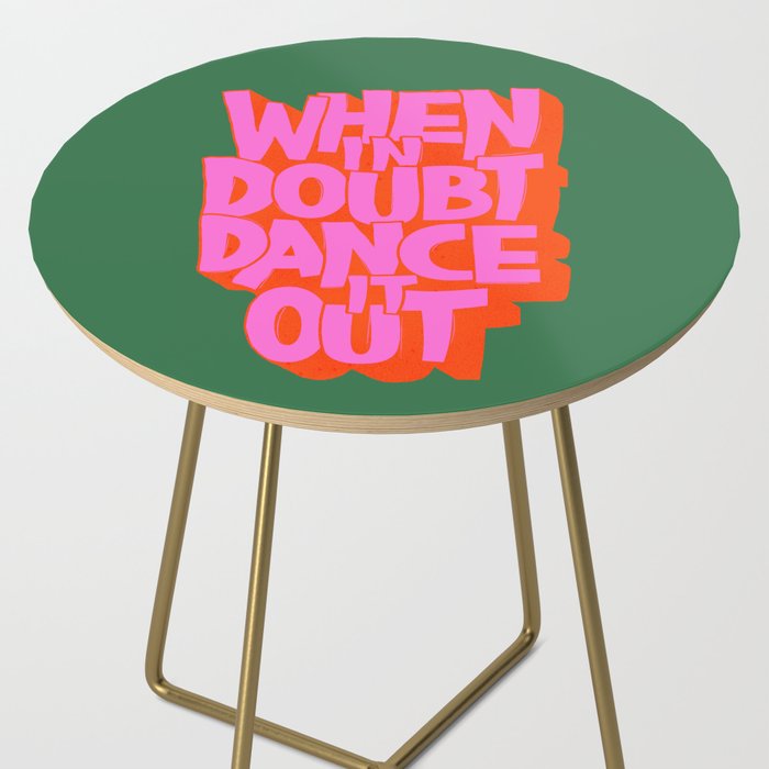 Dance It Out Pink And Green Side Table Gallery Image 2