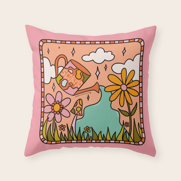 Scorpio Garden Throw Pillow Gallery Image 6