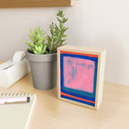 Double Blue Pink Colourfield  Mini Art Print Gallery Image 2