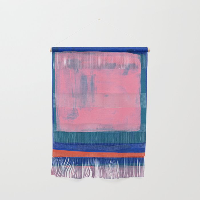 Double Blue Pink Colourfield  Wall Hanging Gallery Image 1