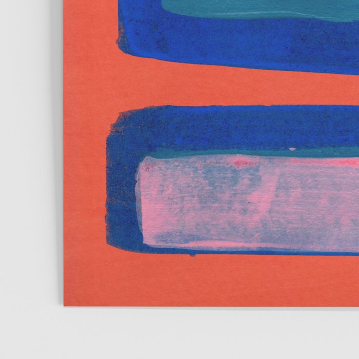 Double Blue Pink Colourfield  Poster Gallery Image 3