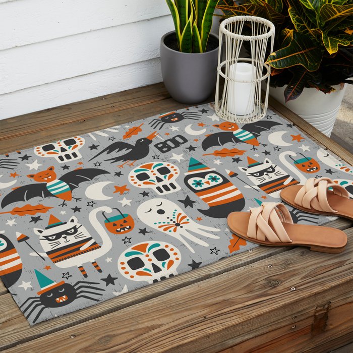 Halloween Party Outdoor Rug Gallery Image 2