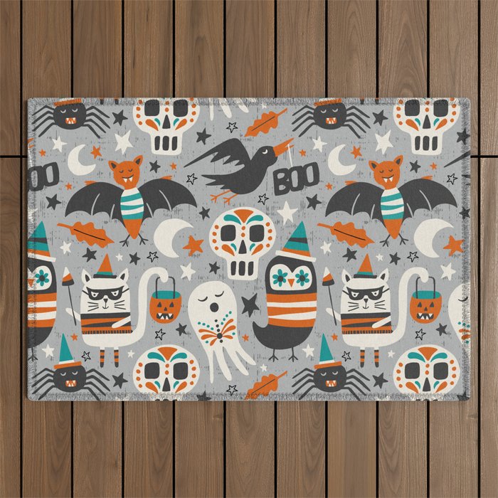 Halloween Party Outdoor Rug Gallery Image 1