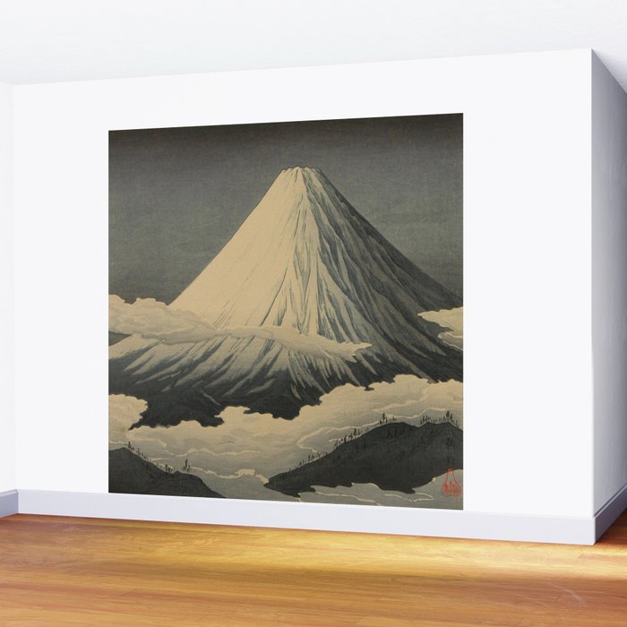 Shotei Takahashi Four Seasons of Mount Fuji Near Omuro Kawase Hasui Japanese Woodblock Print Wall Mural Gallery Image 2