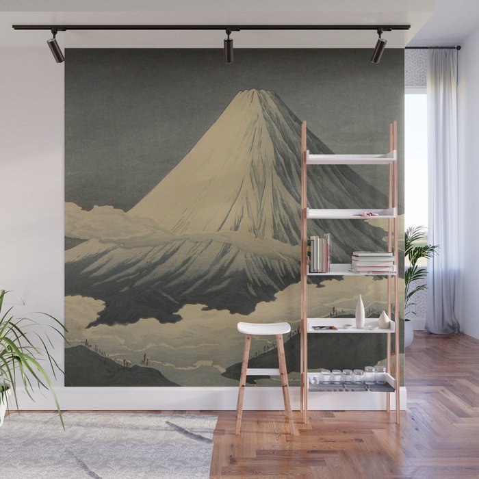 Shotei Takahashi Four Seasons of Mount Fuji Near Omuro Kawase Hasui Japanese Woodblock Print Wall Mural Gallery Image 1