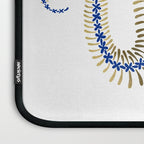 Snake Skeleton - Navy & Gold Palette Laptop Sleeve Gallery Image 3