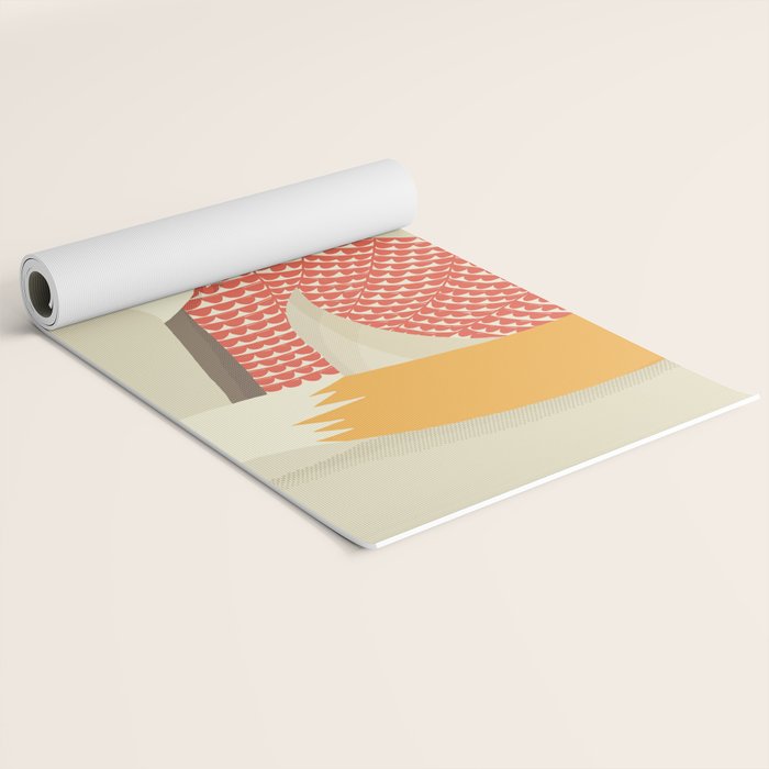 Whimsical Red Fox Yoga Mat Gallery Image 2