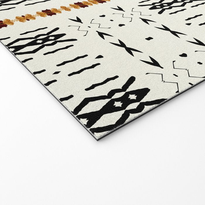 Mudcloth Tribal Neutral 02 Welcome Mat Gallery Image 2