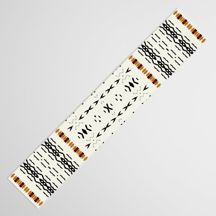 Mudcloth Tribal Neutral 02 Table Runner Gallery Image 3