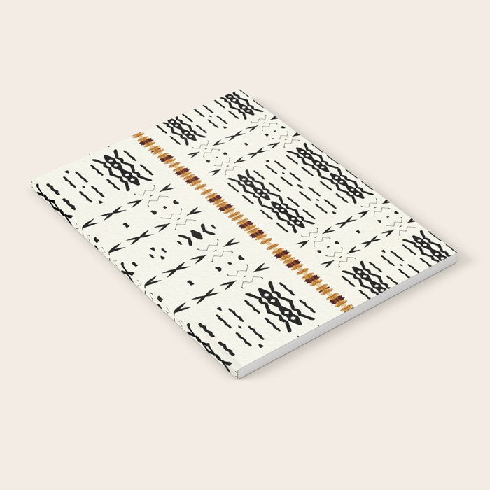 Mudcloth Tribal Neutral 02 Notebook Gallery Image 2