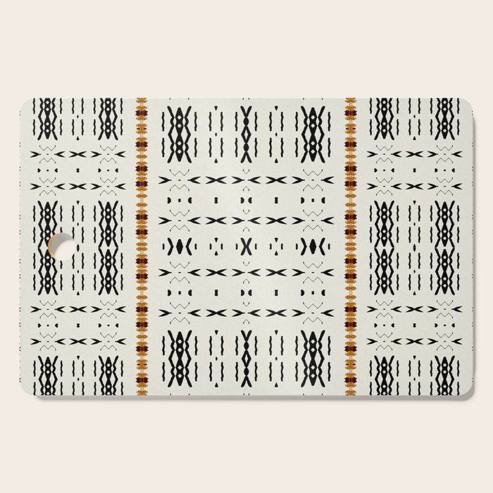 Mudcloth Tribal Neutral 02 Cutting Board Gallery Image 1