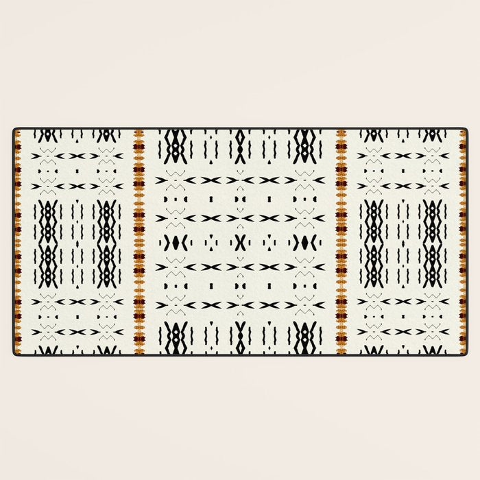 Mudcloth Tribal Neutral 02 Desk Mat Gallery Image 3
