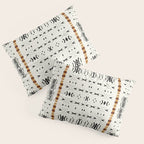 Mudcloth Tribal Neutral 02 Pillow Sham Gallery Image 3