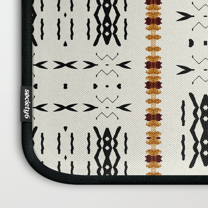 Mudcloth Tribal Neutral 02 Laptop Sleeve Gallery Image 3