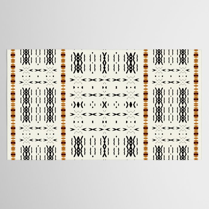 Mudcloth Tribal Neutral 02 Tablecloth Gallery Image 2