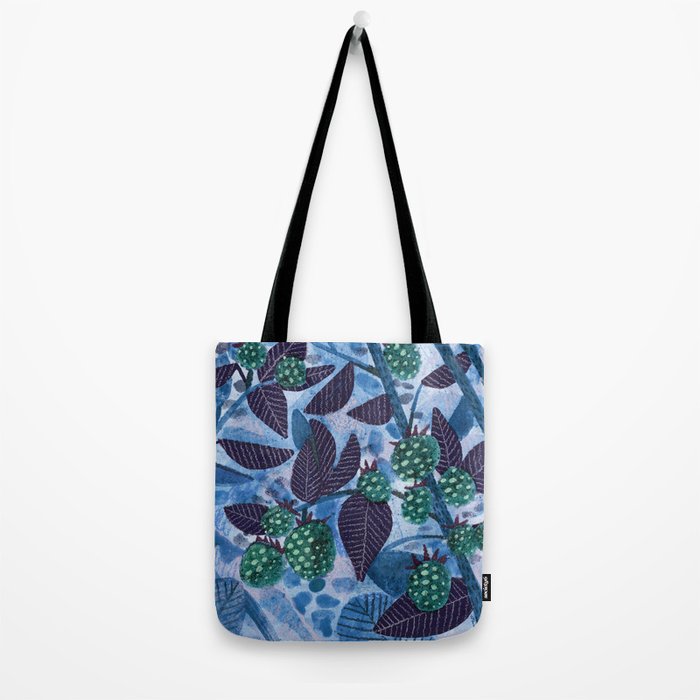 In Season in Blue Raspberry & Teal Tote Bag Gallery Image 2