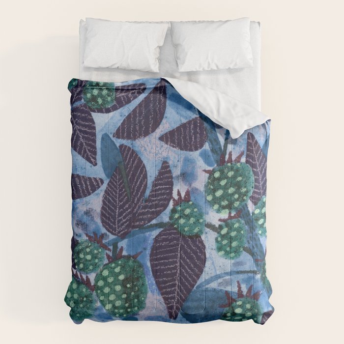 In Season in Blue Raspberry & Teal Comforter Gallery Image 1