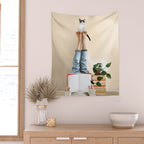 Paws and Prose Wall Tapestry Gallery Image 2