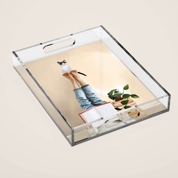 Paws and Prose Acrylic Tray Gallery Image 1