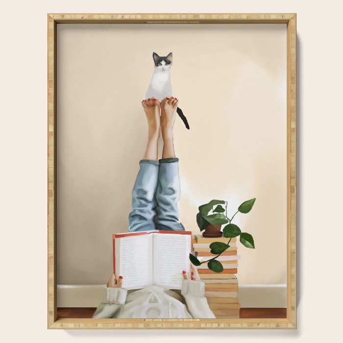 Paws and Prose Serving Tray Gallery Image 1