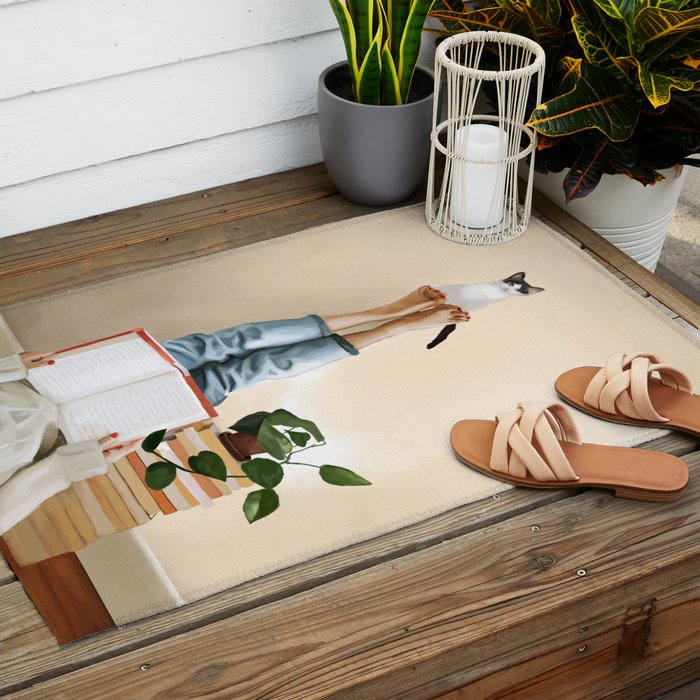 Paws and Prose Outdoor Rug Gallery Image 2