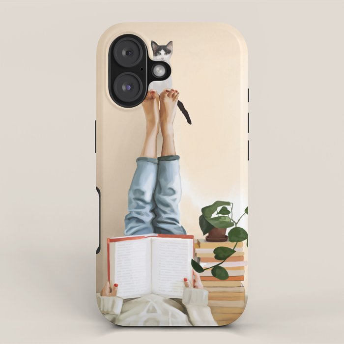 Paws and Prose iPhone Case Gallery Image 1