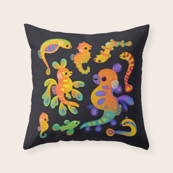 Pipefish Throw Pillow Gallery Image 1