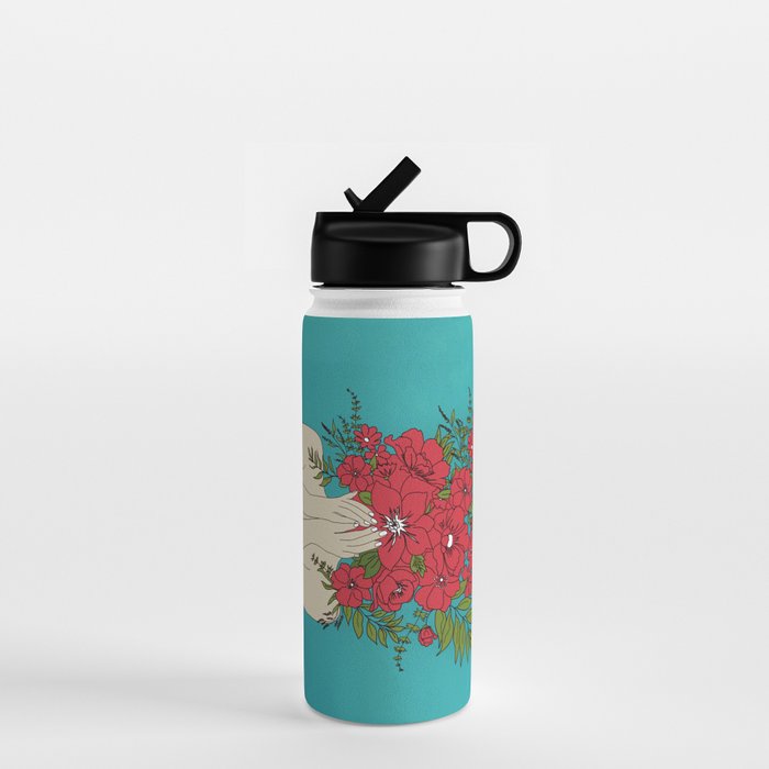 Blooming Red Water Bottle Gallery Image 1