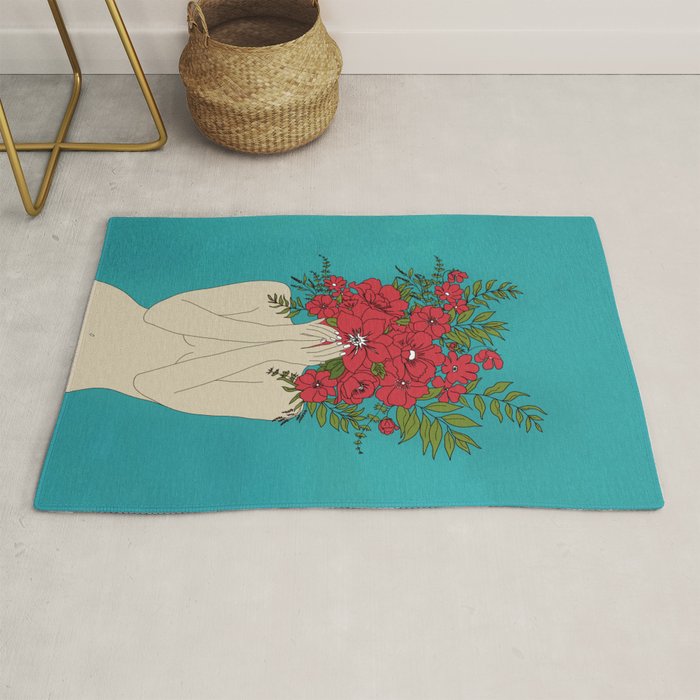 Blooming Red Rug Gallery Image 1