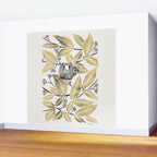 Happy Sloth - Tropical Gold Leaves Wall Mural Gallery Image 2