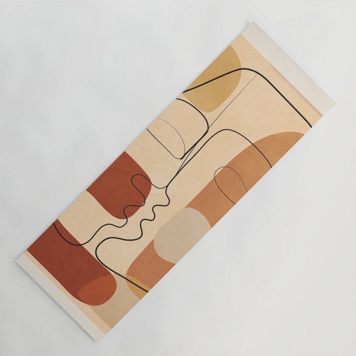 Abstract Line Kiss 2 Yoga Mat Gallery Image 1