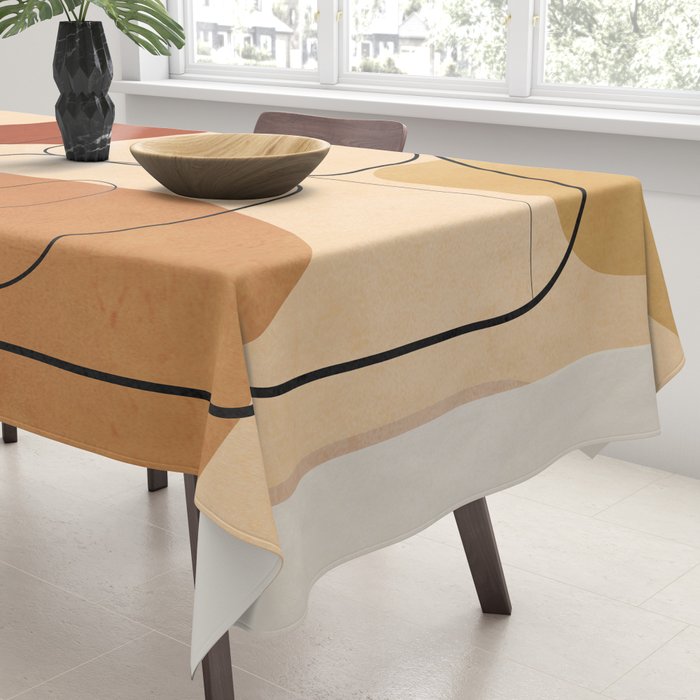 Abstract Line Kiss 2 Tablecloth Gallery Image 3