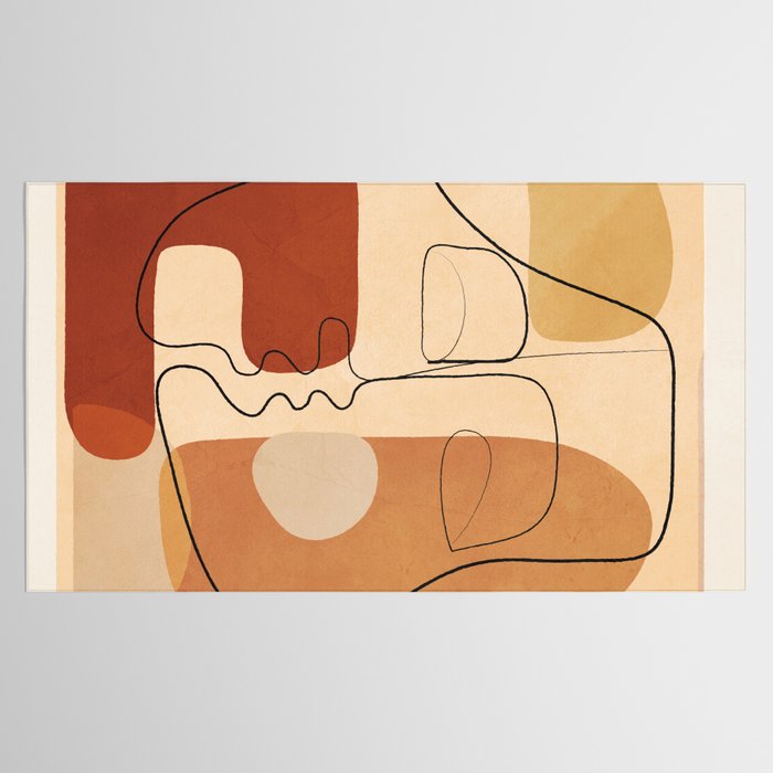 Abstract Line Kiss 2 Tablecloth Gallery Image 2