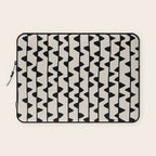 Triangles / Black & White Pattern Laptop Sleeve Gallery Image 1