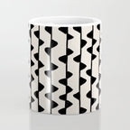 Triangles / Black & White Pattern Coffee Mug Gallery Image 4