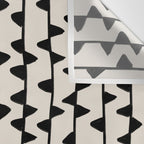 Triangles / Black & White Pattern Wall Tapestry Gallery Image 3