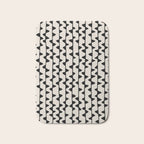 Triangles / Black & White Pattern Bath Mat Gallery Image 1
