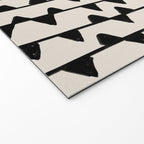 Triangles / Black & White Pattern Welcome Mat Gallery Image 2