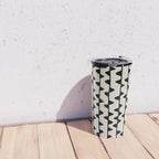 Triangles / Black & White Pattern Travel Mug Gallery Image 4