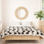 Triangles / Black & White Pattern Duvet Cover Gallery Image 3