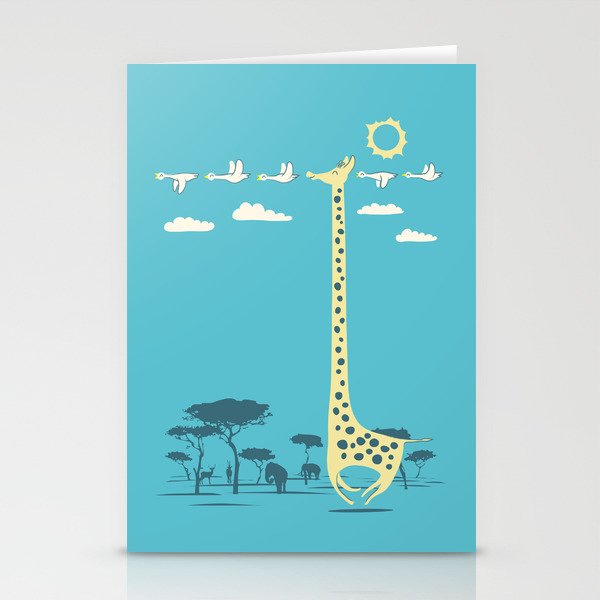 I'm like a bird (blue) Stationery Card Gallery Image 2