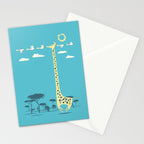 I'm like a bird (blue) Stationery Card Gallery Image 2