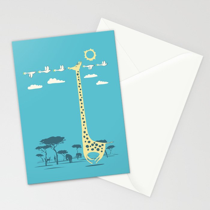I'm like a bird (blue) Stationery Card Gallery Image 2